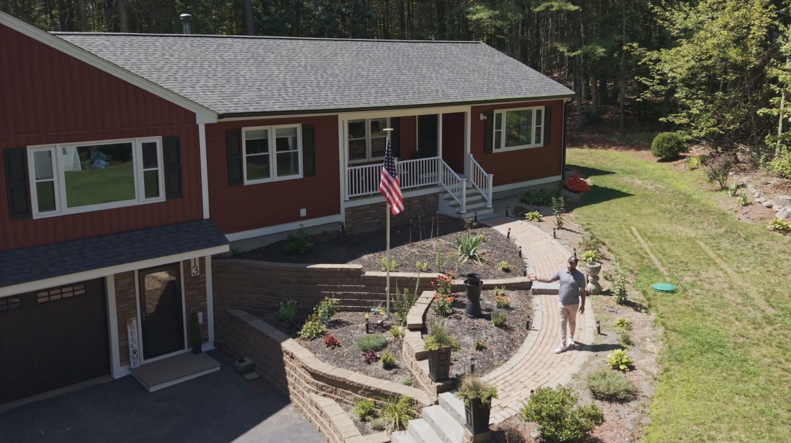 Aerial view filmed by Rock Advertising