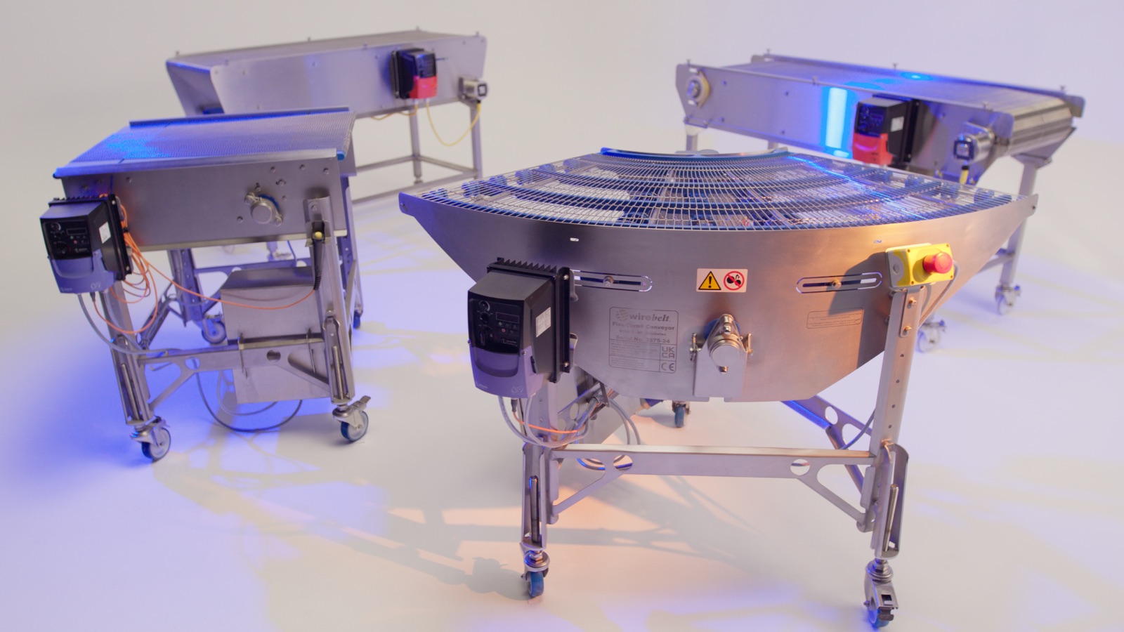 Curved stainless-steel conveyor — Wire Belt Company of America