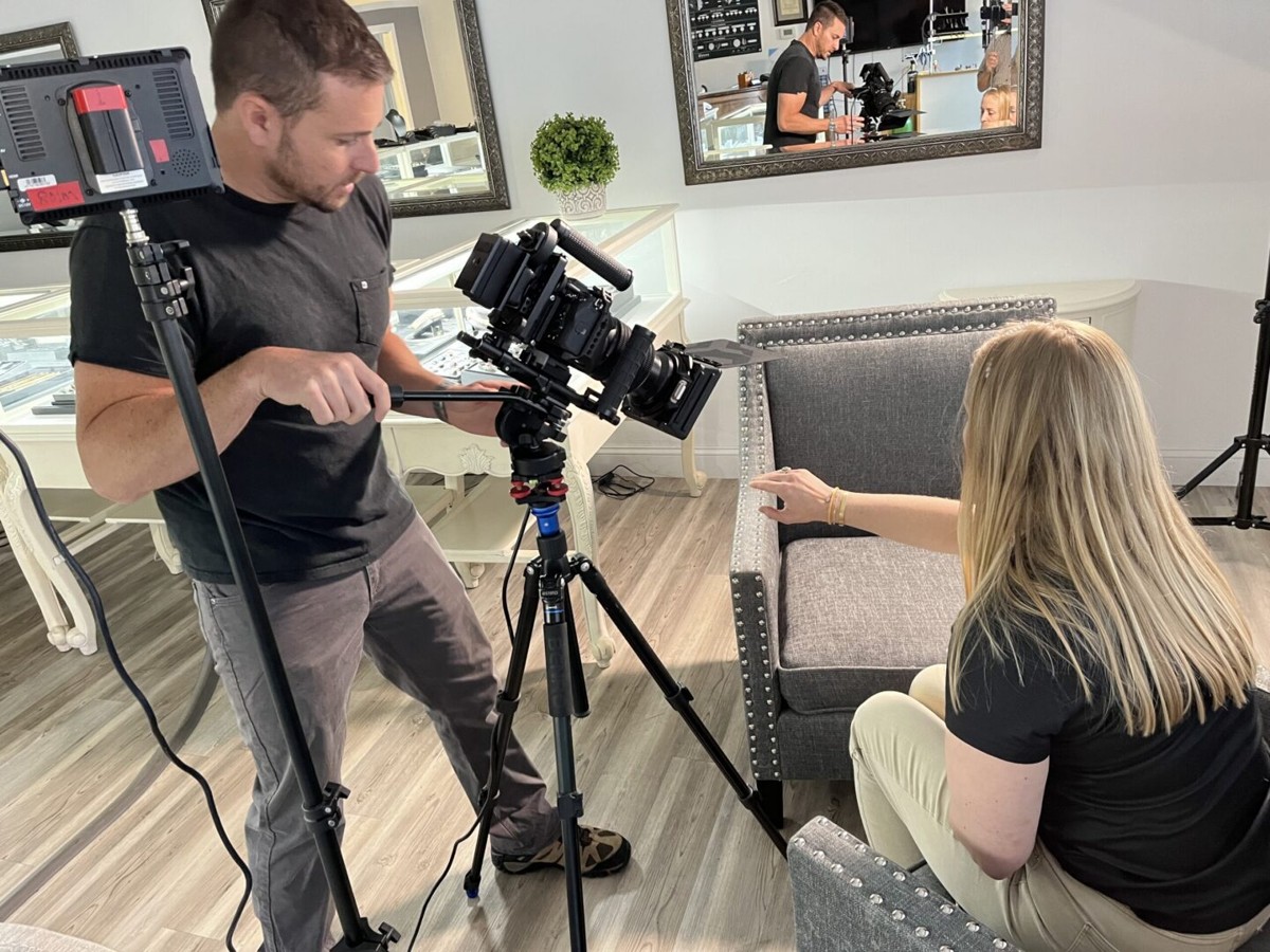 Client interview on location
