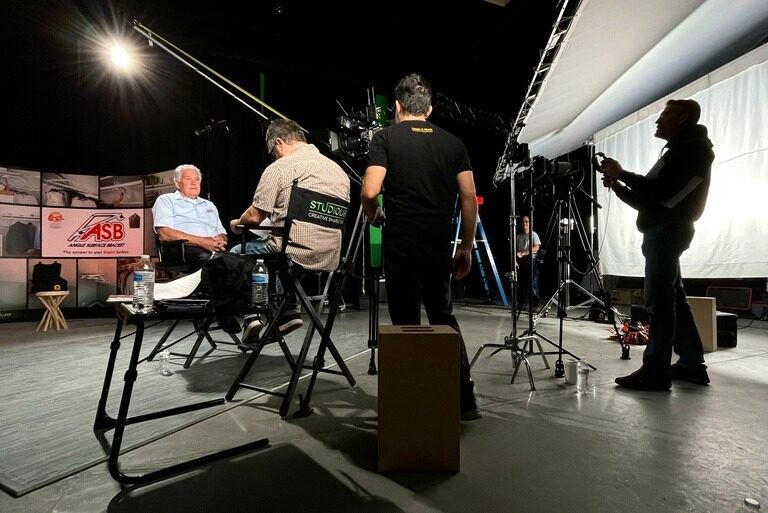 Studio production wide view